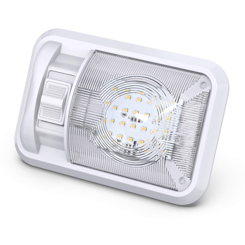 Leisure LED 12V Led RV Ceiling Dome Light RV Interior Lighting for Trailer Camper with Switch, Single Dome 300LM - Image 3